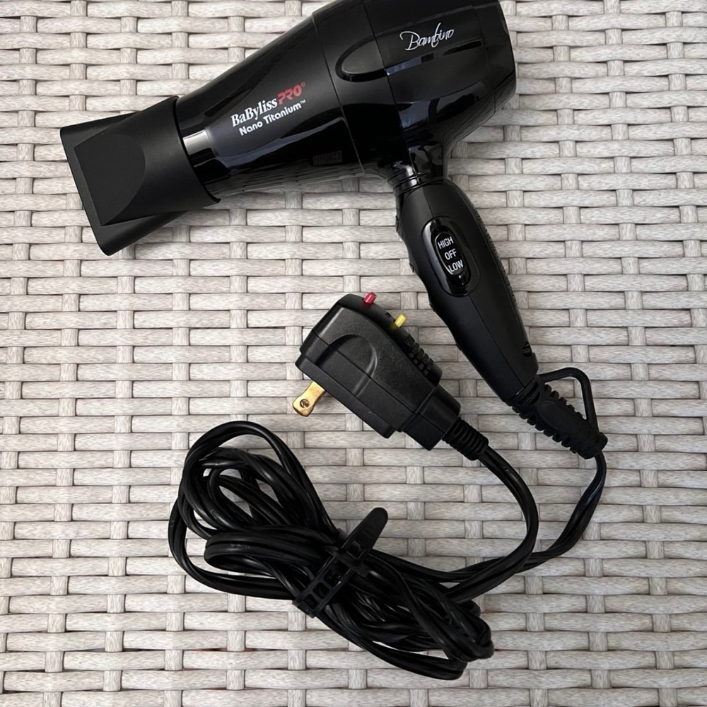 BaBylissPRO Nano Titanium Black Hair Dryer